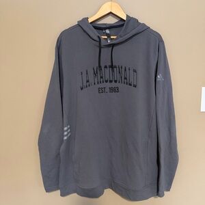 Adidas J.A. Macdonald Pullover Hoodie XL Mens, Dark Grey